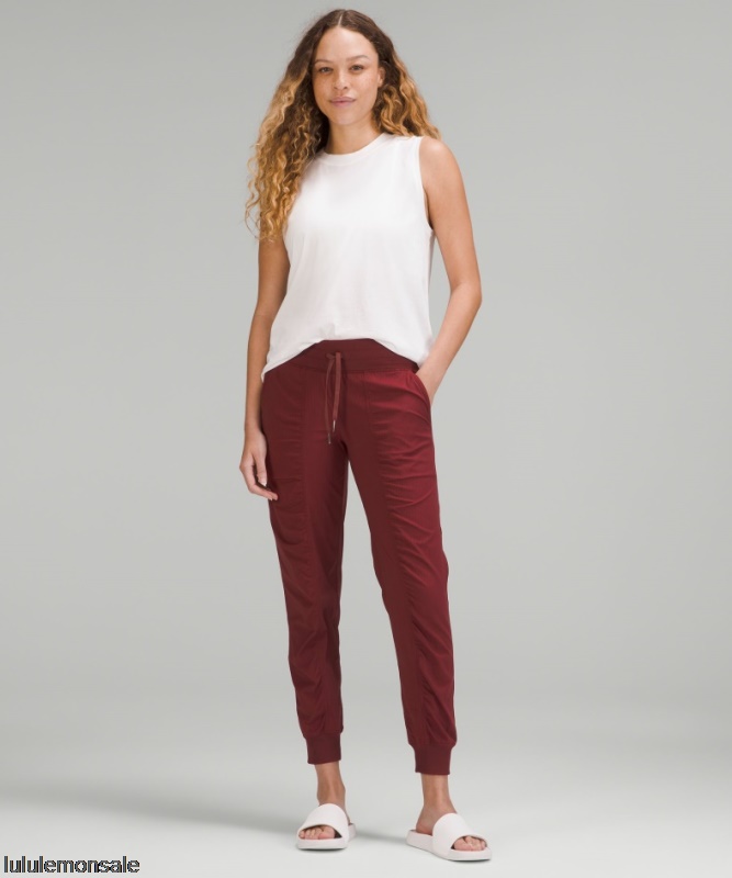 Lululemon Damen DELULU229 | Lululemon Deutschland Red Merlot Dance Studio Mittelhohe Jogginghose